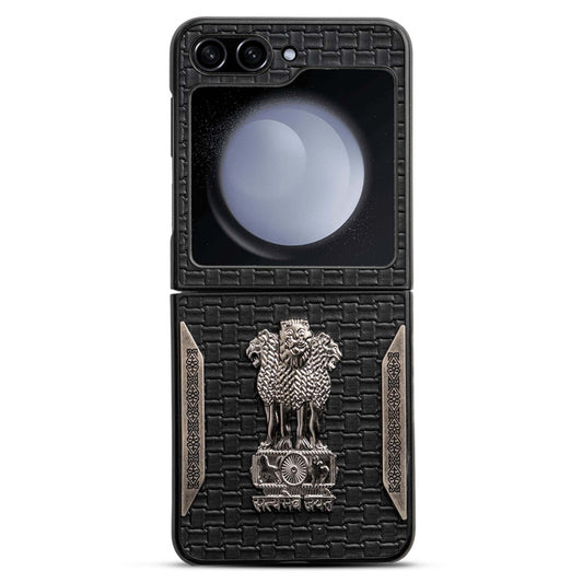 Designer Back Case Inspired by Satyamev Jayate, Textured Surface & Soft Inner Fabric for Samsung Z Flip 5