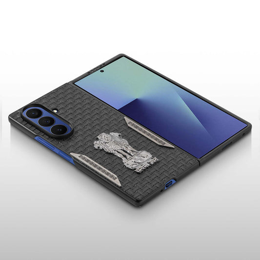 Designer Back Case Inspired by Satyamev Jayate, Textured Surface & Soft Inner Fabric for Samsung Z Fold 7