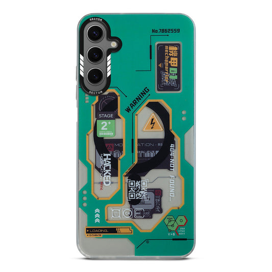 Mechanical Circuit Sector Print Hard Back Cover For Samsung A15 5G