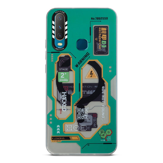 Mechanical Circuit Sector Print Hard Back Cover For Vivo Y17