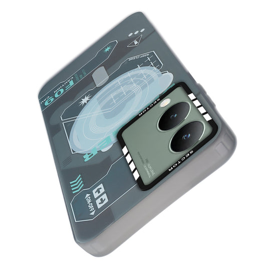 Mechanical Circuit Sector Print Hard Back Cover For Vivo Y17s
