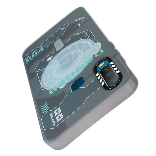 Mechanical Circuit Sector Print Hard Back Cover For Vivo Y17
