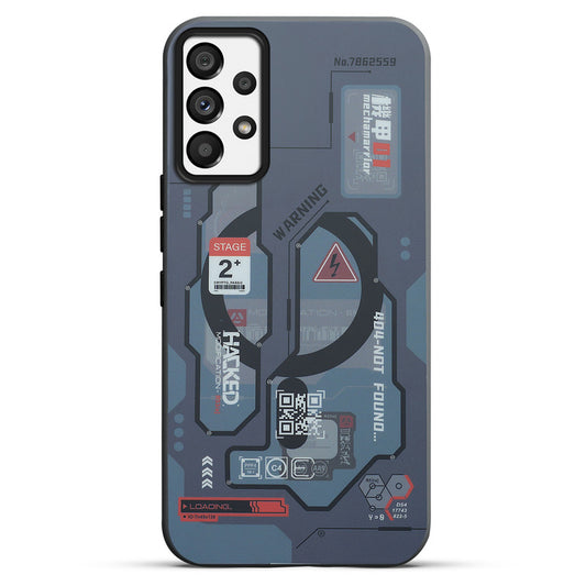 Mechanical Circuit Print Hard Back Cover For Samsung A73 5G