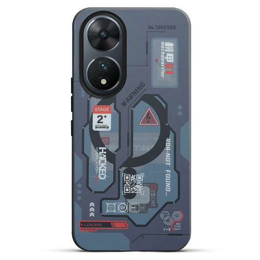 Mechanical Circuit Print Hard Back Cover For Vivo T2 5G