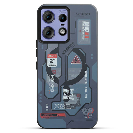 Mechanical Circuit Print Hard Back Cover For Motorola Edge 50 Pro 5G
