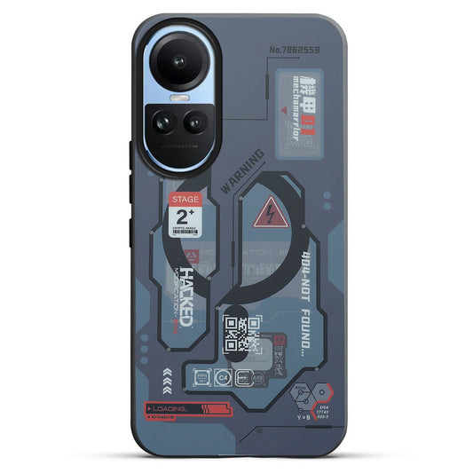 Circuit Printed Hard Back Cover Case For Oppo Reno 10 5G
