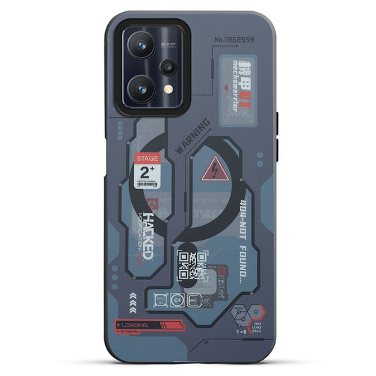 Mechanical Circuit Sector Print Hard Back Cover For Realme 9 Pro 5G