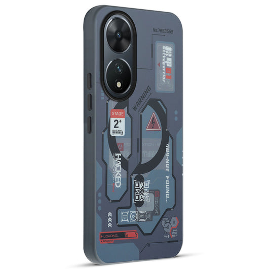 Mechanical Circuit Print Hard Back Cover For Vivo T2 5G