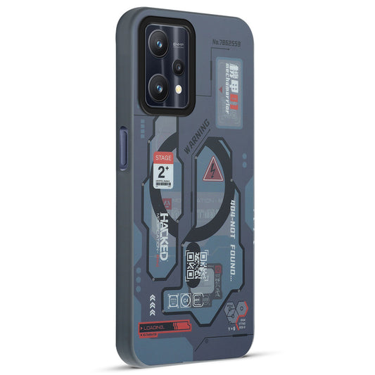 Mechanical Circuit Sector Print Hard Back Cover For Realme 9 Pro 5G
