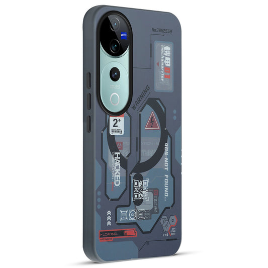 Mechanical Circuit Print Hard Back Cover For Vivo V40 Pro 5G