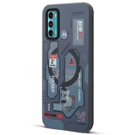 Mechanical Circuit Print Hard Back Cover For Motorola Moto G40 Fusion