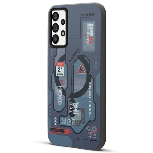 Mechanical Circuit Print Hard Back Cover For Samsung A73 5G
