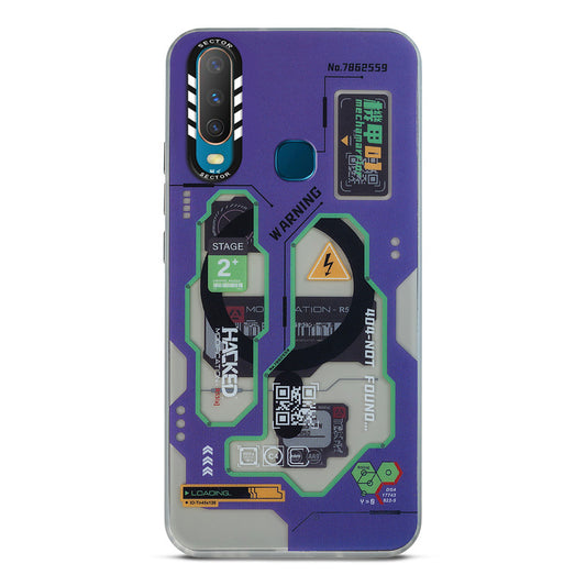 Mechanical Circuit Sector Print Hard Back Cover For Vivo Y17