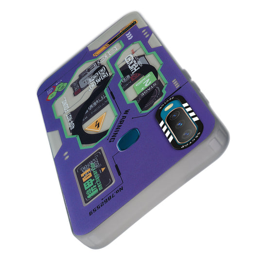 Mechanical Circuit Sector Print Hard Back Cover For Vivo Y17