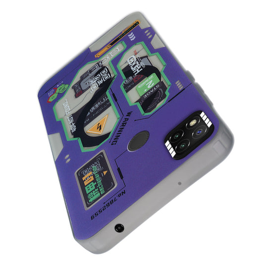 Mechanical Circuit Sector Print Hard Back Cover For Redmi 9C