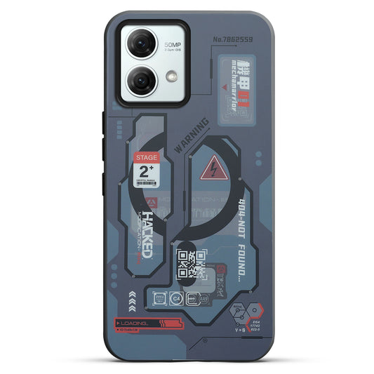 Mechanical Circuit Print Hard Back Cover For Motorola Moto G84 5G