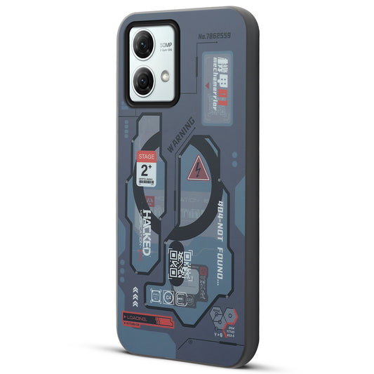 Mechanical Circuit Print Hard Back Cover For Motorola Moto G84 5G
