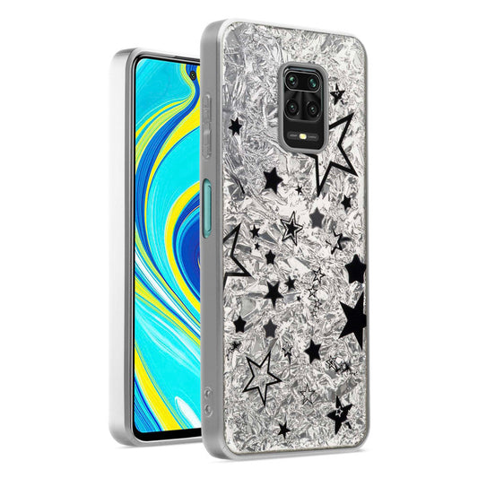 Shining Glossy Gradient Glitter Phone Back Cover Case for Redmi Note 9 Pro