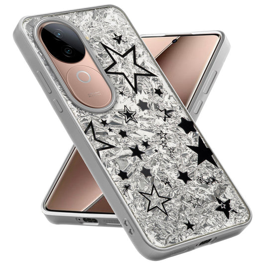 Shining Glossy Gradient Glitter Phone Back Cover Case for Vivo V40e 5G
