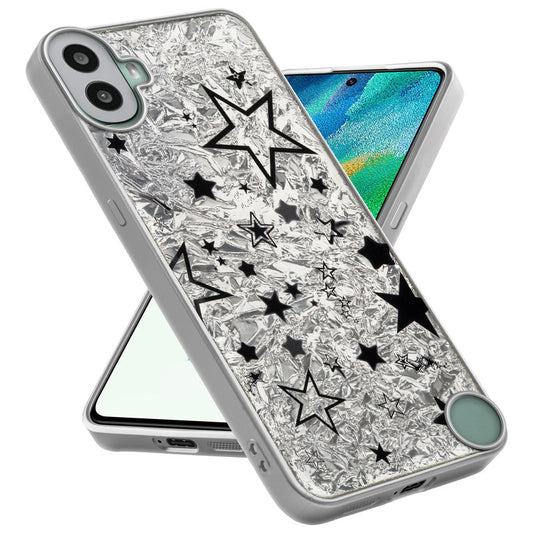 Shiny Foil Design Printed Back Case for CMF by Nothing Phone 1 With Soft Edges with Glossy Semi-Hard Back