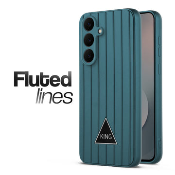 Glossy Matte Line Texture Back Cover for Samsung S25 FE 5G