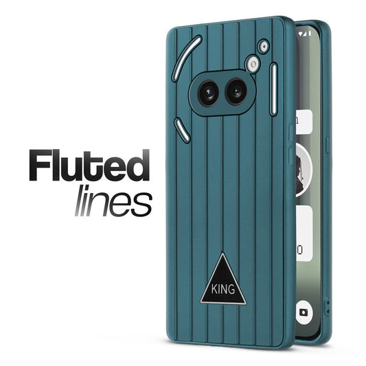 Glossy Matte Line Texture Back Cover for Nothing Phone 2A Plus