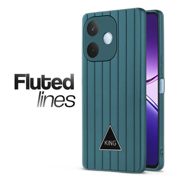 Glossy Matte Line Texture Back Cover for Oppo A5 Pro 5G