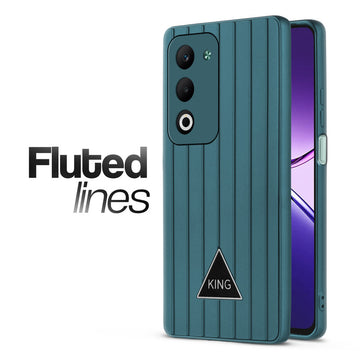Glossy Matte Line Texture Back Cover for Oppo A5 5G