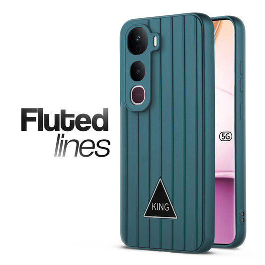 Glossy Matte Line Texture Back Cover for Vivo Y400 Pro 5G