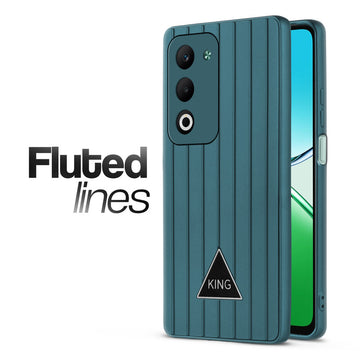 Glossy Matte Line Texture Back Cover for Oppo K13x 5G