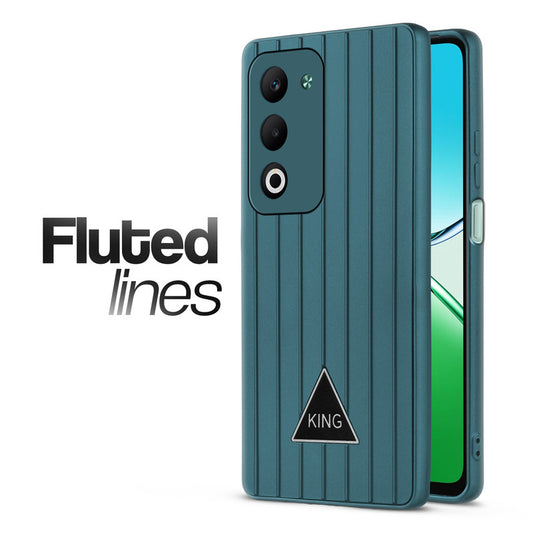 Glossy Matte Line Texture Back Cover for Oppo K13x 5G
