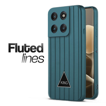 Glossy Matte Line Texture Back Cover for Motorola Moto Edge 60 Pro 5G