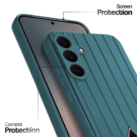 Glossy Matte Line Texture Back Cover for Samsung S25 FE 5G