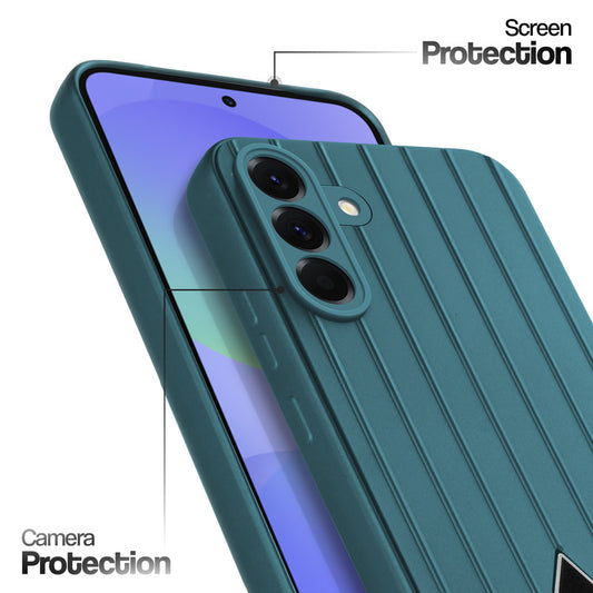 Glossy Matte Line Texture Back Cover for Samsung A36 5G