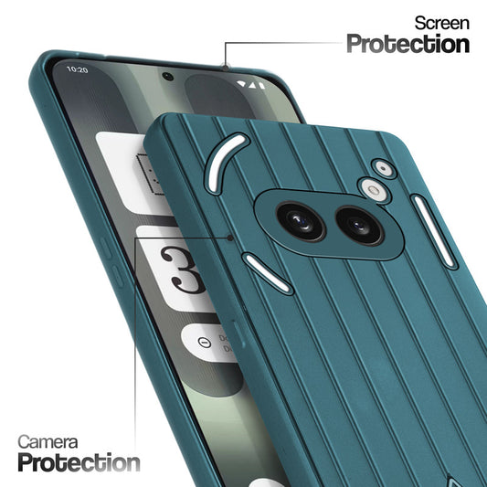 Glossy Matte Line Texture Back Cover for Nothing Phone 2A