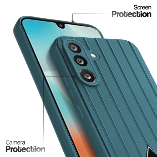 Glossy Matte Line Texture Back Cover for Samsung F56 5G