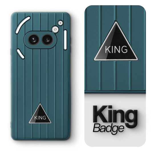 Glossy Matte Line Texture Back Cover for Nothing Phone 2A Plus