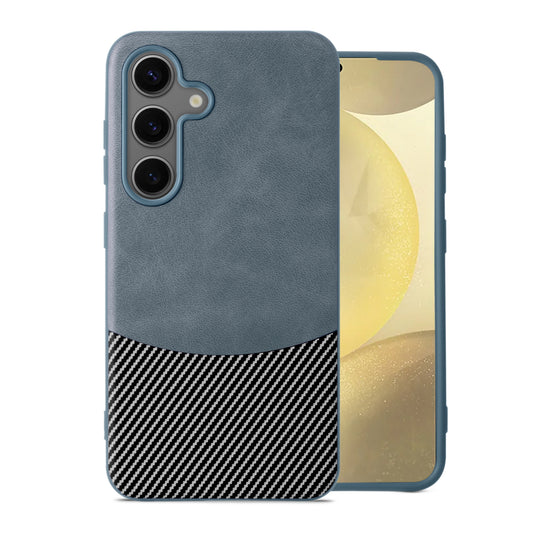 Modern Hybrid PU Leather With Checks Design Back Case For Samsung S Series with Sophisticated Style