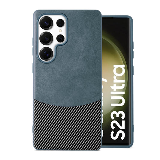 Modern Hybrid PU Leather With Checks Design Back Case For Samsung S Series with Sophisticated Style
