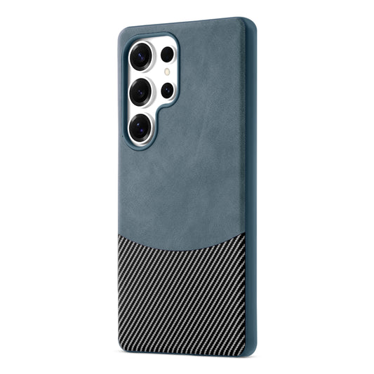 Modern Hybrid PU Leather With Checks Design Back Case For Samsung S Series with Sophisticated Style
