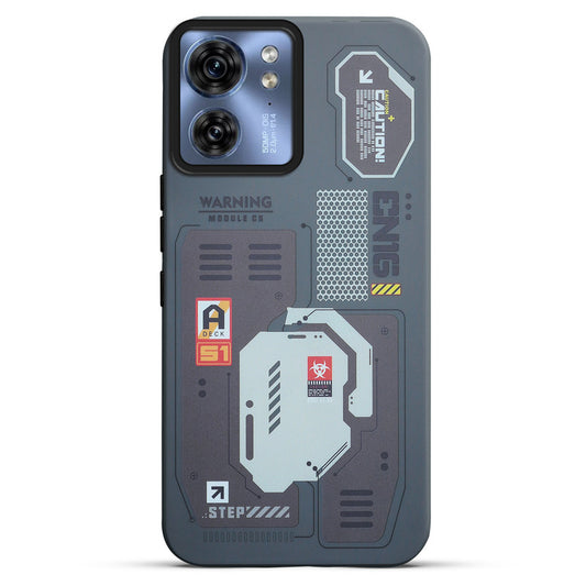 Mechanical Circuit Print Hard Back Cover For Motorola Edge 40 5G