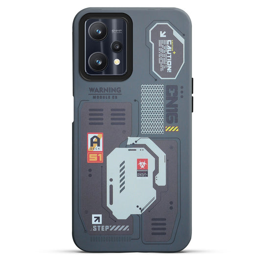 Mechanical Circuit Sector Print Hard Back Cover For Realme 9 Pro 5G