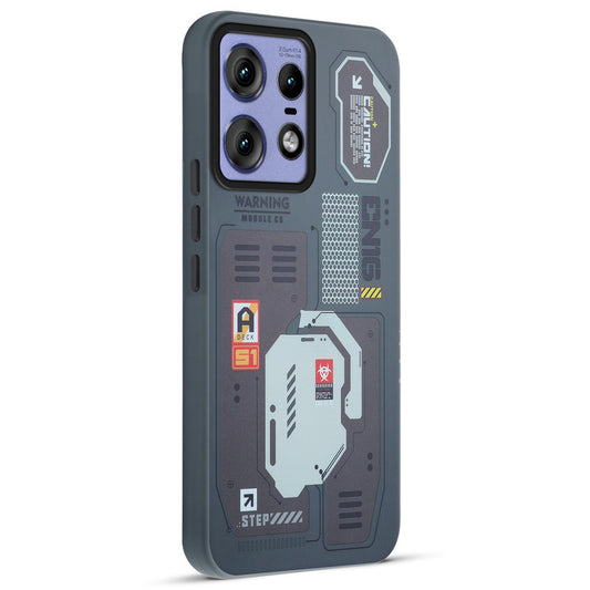 Mechanical Circuit Print Hard Back Cover For Motorola Edge 50 Pro 5G