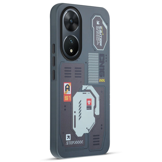 Mechanical Circuit Print Hard Back Cover For Vivo T2 5G