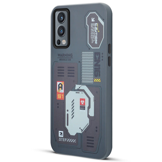 Mechanical Circuit Print Hard Back Cover For OnePlus Nord 2 5G