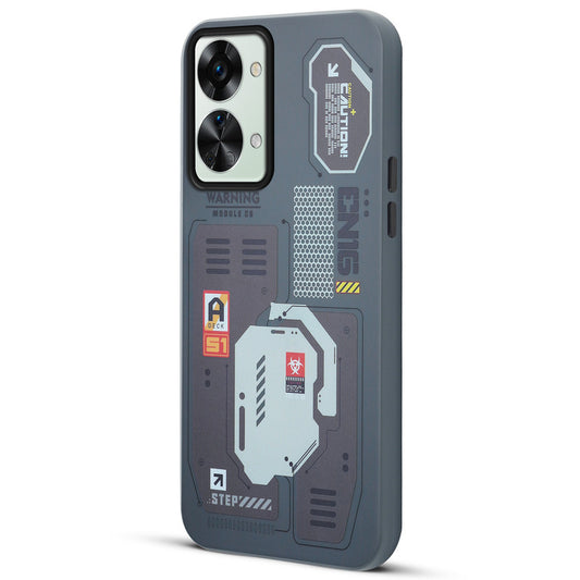 Mechanical Circuit Print Hard Back Cover For OnePlus Nord 2T 5G