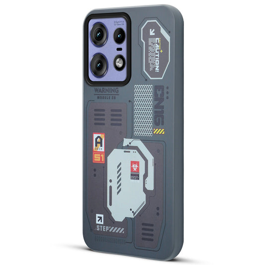 Mechanical Circuit Print Hard Back Cover For Motorola Edge 50 Pro 5G