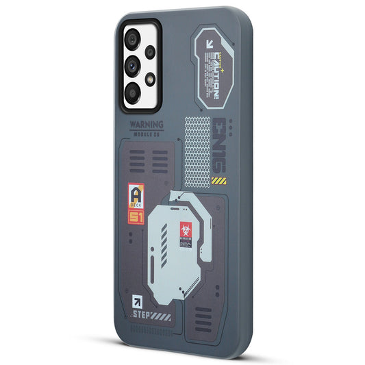 Mechanical Circuit Print Hard Back Cover For Samsung A73 5G