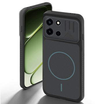 Stone Black back cover for OnePlus Nord 6 5G with camera cut protection and ring design on back side.