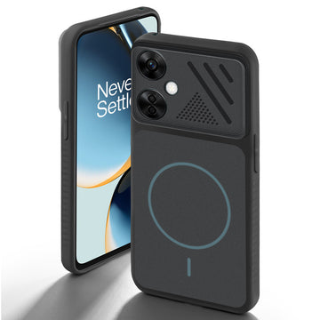 Stone Black back cover for OnePlus Nord CE 3 Lite 5G with camera cut protection and ring design on back side.